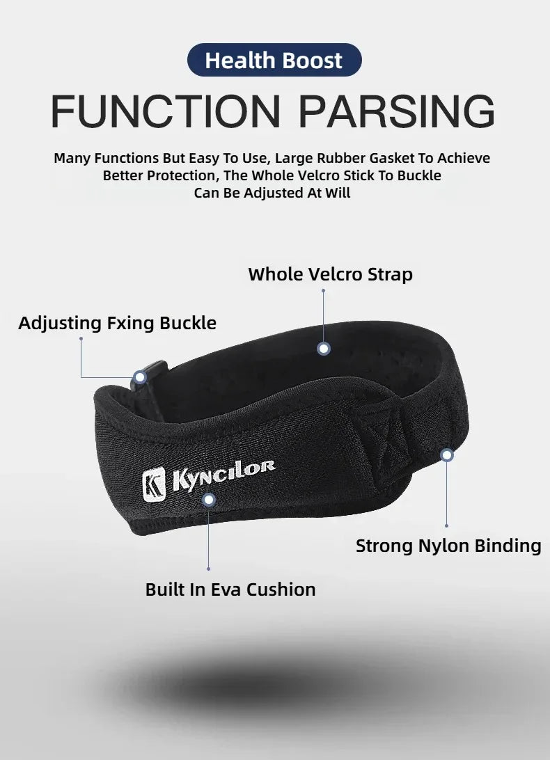 Kneecap Knee Tendon Support Strape Brace Adjustable Absorption Compression Pad Sleeve Basketball Patella Band