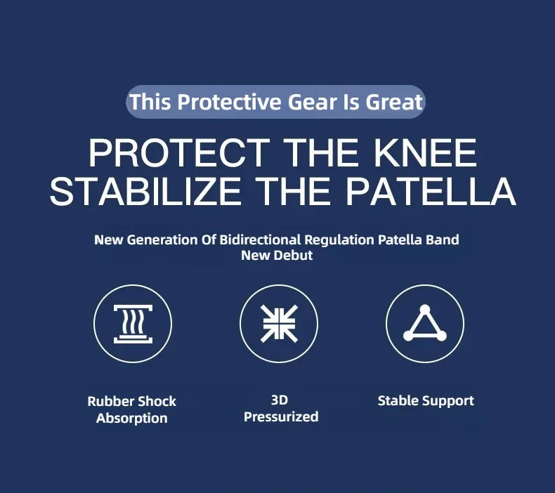 Kneecap Knee Tendon Support Strape Brace Adjustable Absorption Compression Pad Sleeve Basketball Patella Band