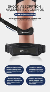 Kneecap Knee Tendon Support Strape Brace Adjustable Absorption Compression Pad Sleeve Basketball Patella Band